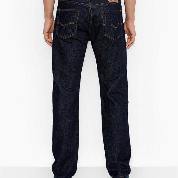 SOLD jeans levis mens 505 original fit straight leg zip - Picture 3 of 3